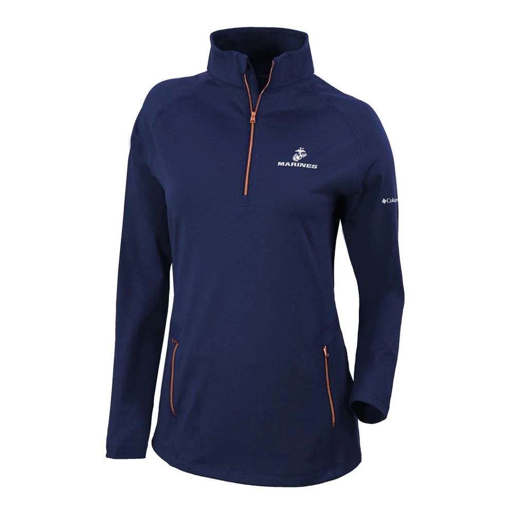 NWT COLUMBIA Marines 1/4 Zip Pullover, Size Medium